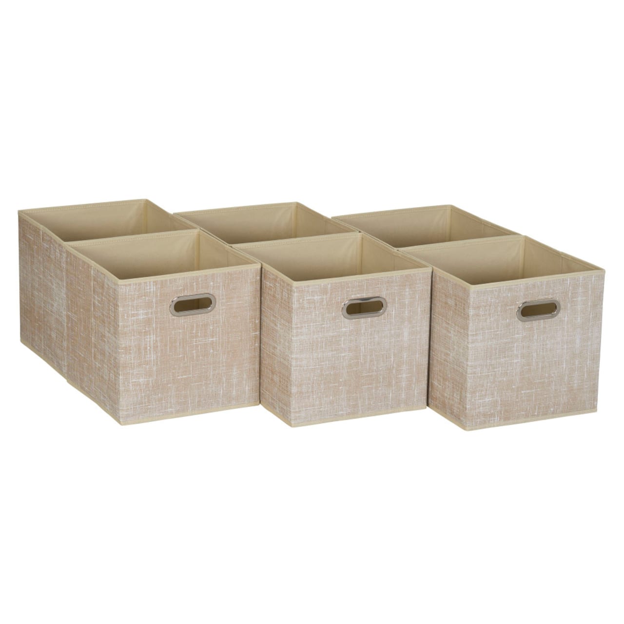 6 Pack Household Essentials 11" Fabric Storage Bins